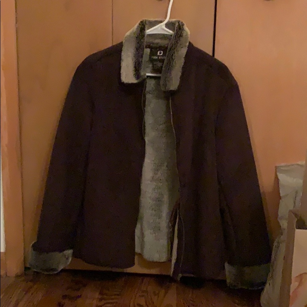 NWOT Women’s faux fur and suede coat